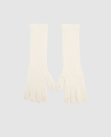  URBAN REVIVO - Găng tay nữ đan len phối nơ trẻ trung 