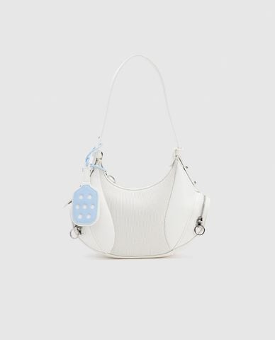  URBAN REVIVO - Túi đeo vai nữ phom bán nguyệt thời trang 