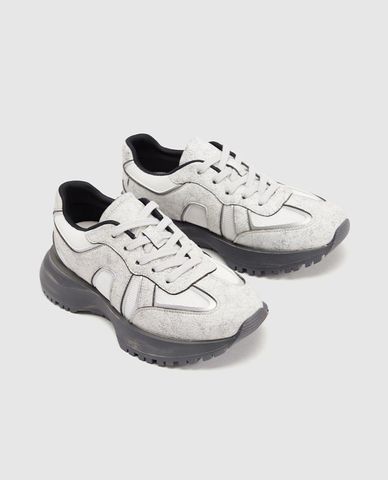  URBAN REVIVO - Giày sneakers nam cổ thấp Dad 