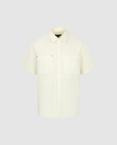  URBAN REVIVO - Áo sơ mi nam cổ tròn tay ngắn Button Up 