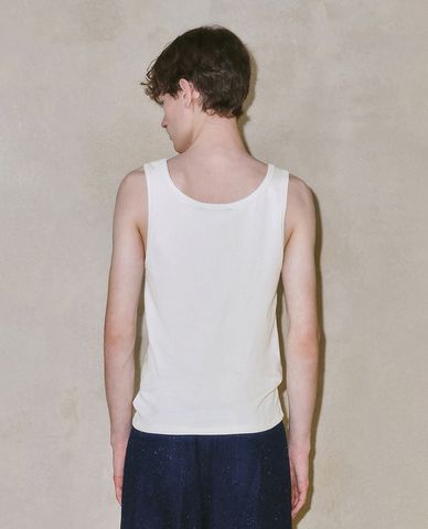  URBAN REVIVO - Áo ba lỗ nam cổ tròn hiện đại 