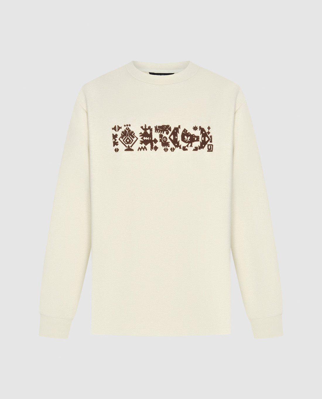 URBAN REVIVO - Áo sweatshirt nam cổ tròn tay dài Straight
