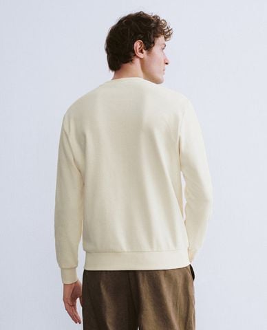  URBAN REVIVO - Áo sweatshirt nam cổ tròn tay dài Printed 