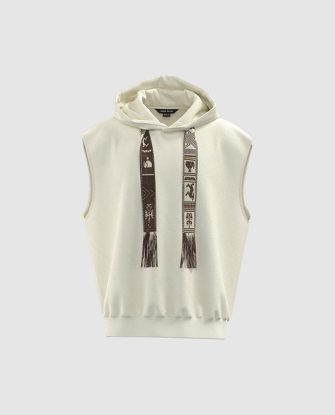 URBAN REVIVO - Áo sát nách nam phối mũ hiện đại