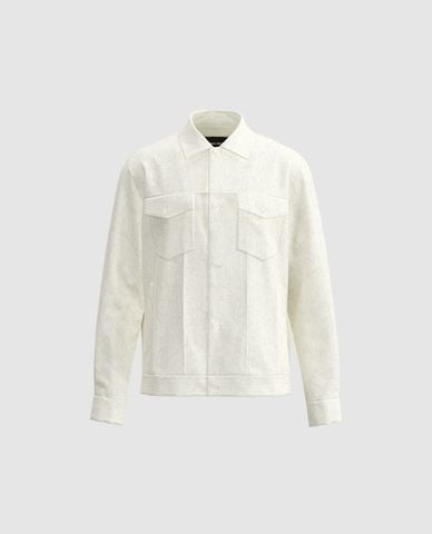  URBAN REVIVO - Áo khoác sơ mi nam phối túi hộp 