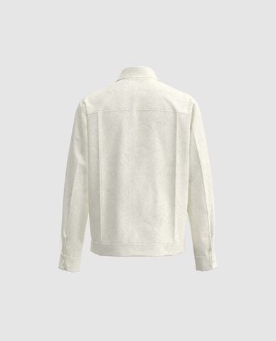  URBAN REVIVO - Áo khoác sơ mi nam phối túi hộp 