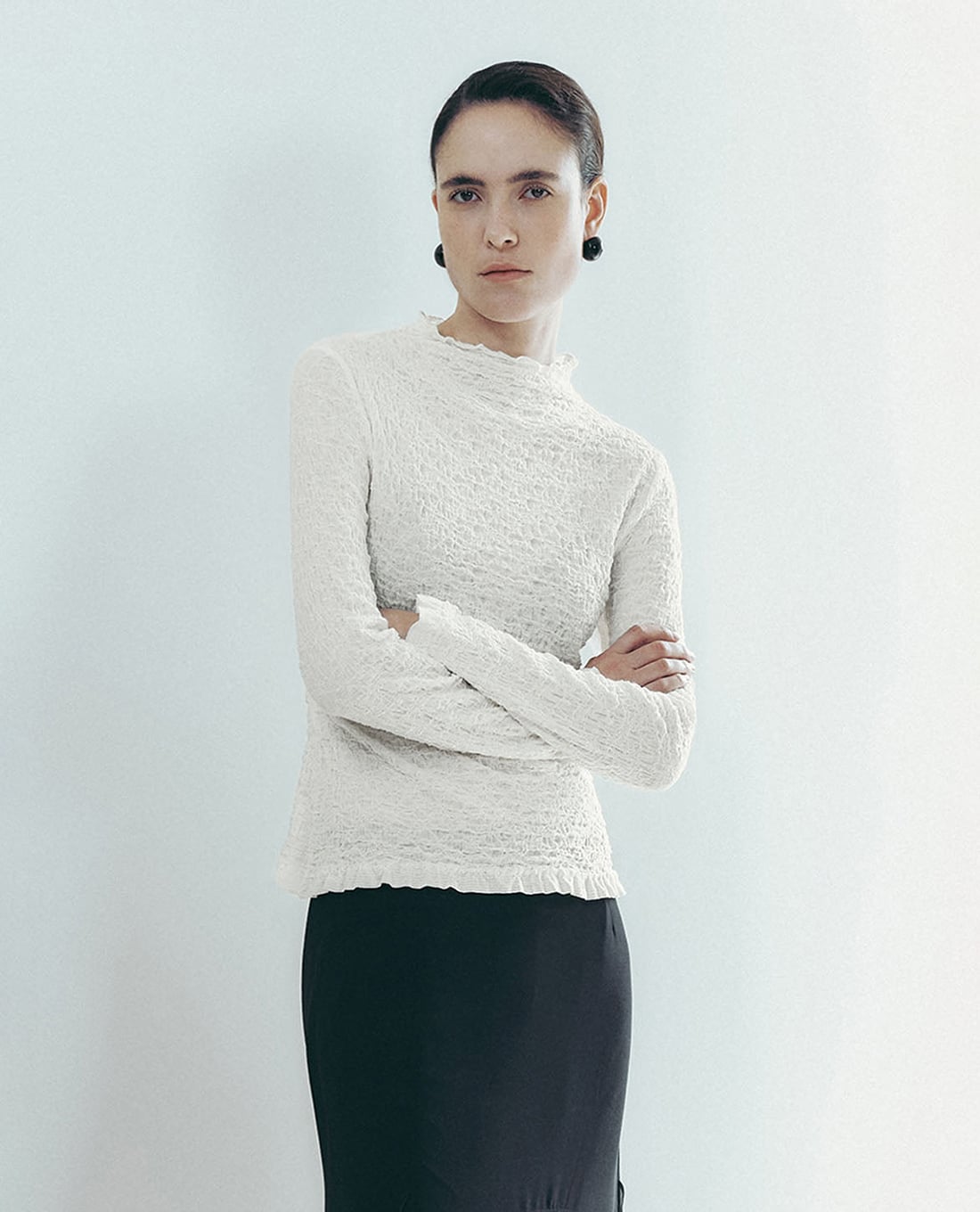 URBAN REVIVO - Áo dệt kim nữ tay dài thanh lịch