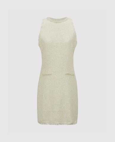  URBAN REVIVO - Đầm sát nách mini Raw Hem A-Line 