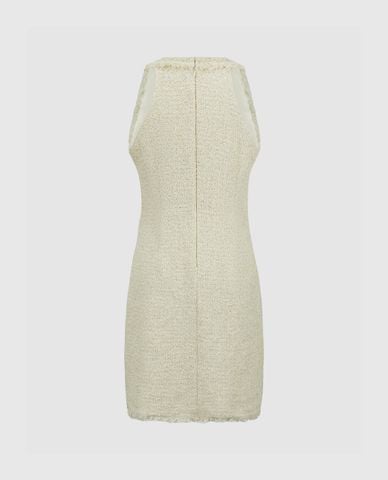  URBAN REVIVO - Đầm sát nách mini Raw Hem A-Line 