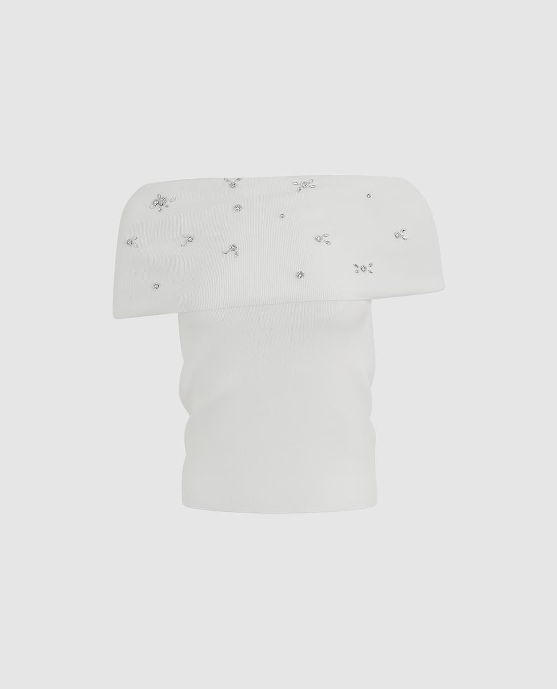 URBAN REVIVO - Áo trễ vai nữ đính đá