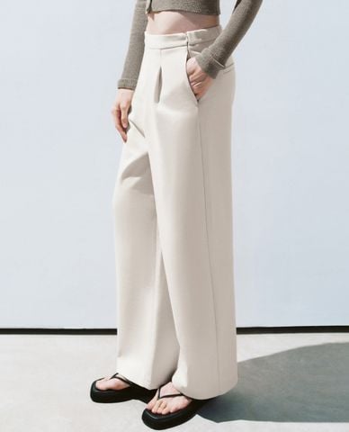  URBAN REVIVO - Quần nữ ống rộng thanh lịch 