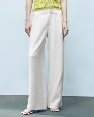  URBAN REVIVO - Quần nữ ống rộng thanh lịch 