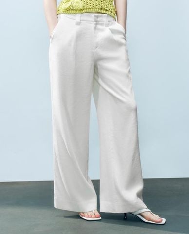  URBAN REVIVO - Quần nữ ống rộng thanh lịch 