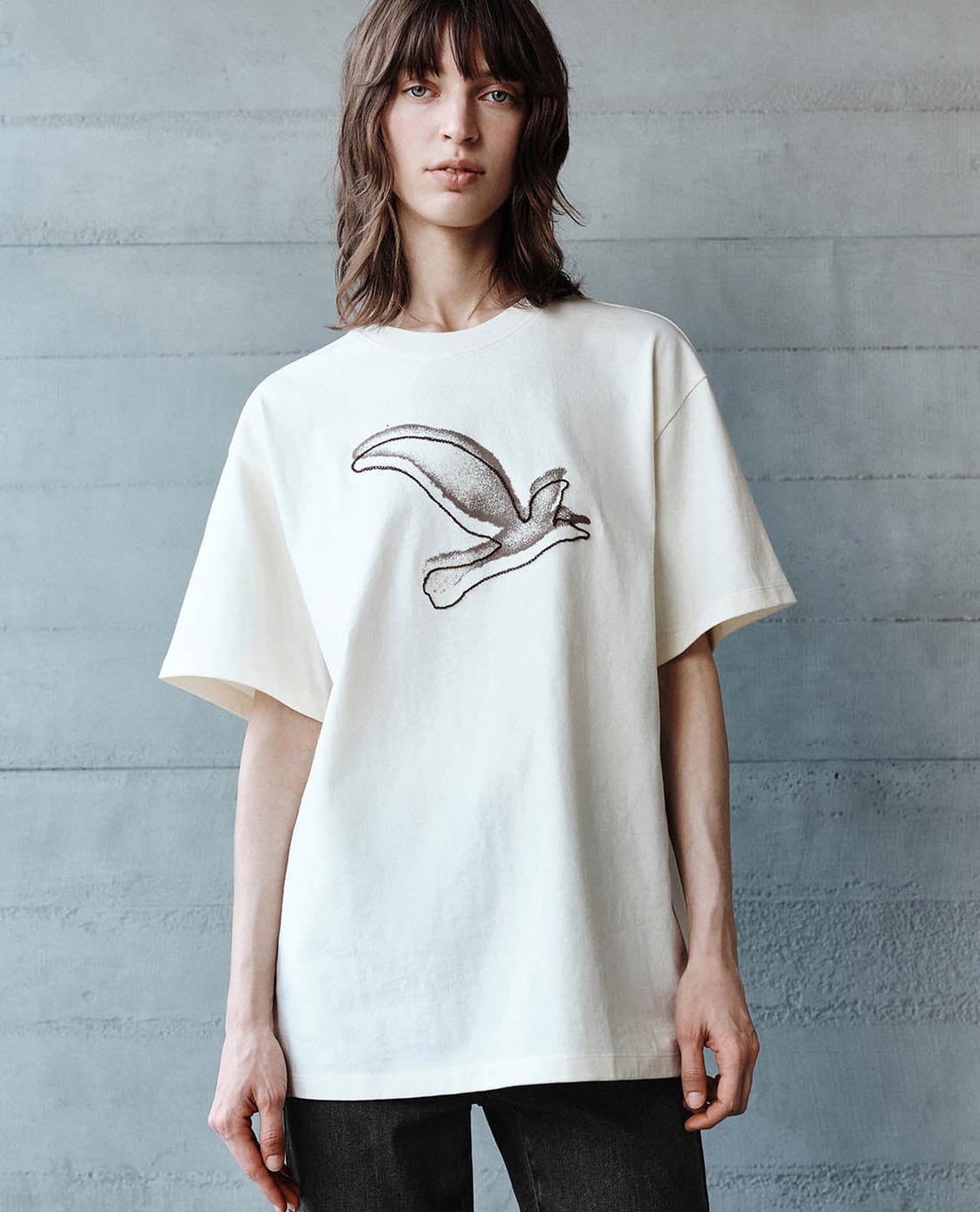 URBAN REVIVO - Áo thun nữ cổ tròn tay ngắn Printed