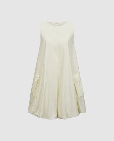  URBAN REVIVO - Đầm sát nách mini cổ tròn thời trang 