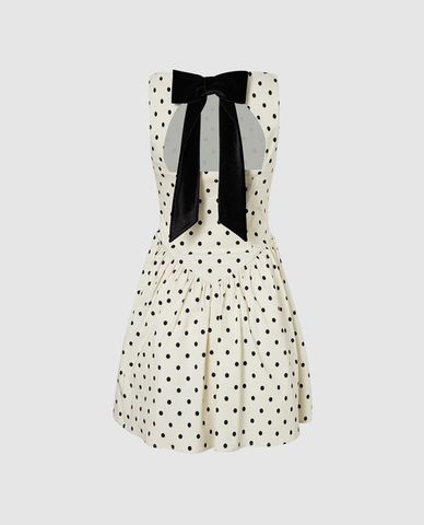  URBAN REVIVO - Đầm sát nách mini chấm bi 