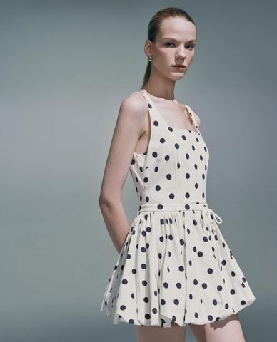  URBAN REVIVO - Đầm hai dây mini dáng bồng 