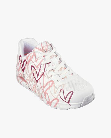  SKECHERS - Giày sneakers nữ cổ thấp Uno Spread The Love 