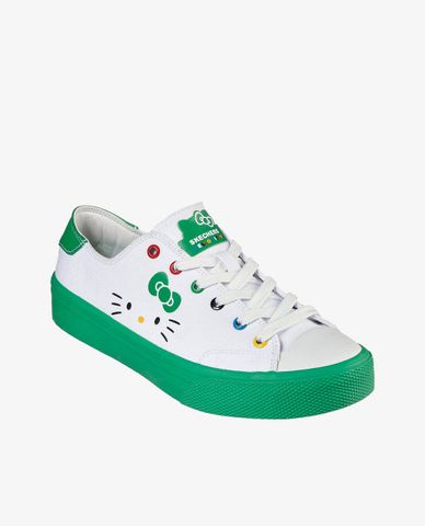  SKECHERS - Giày sneakers nữ phối dây Hello Kitty Street V'lites 