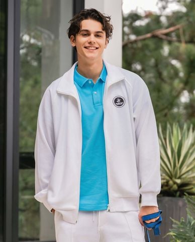  BEVERLY HILLS POLO CLUB - Áo khoác thể thao nam cổ trụ tay dài trẻ trung 