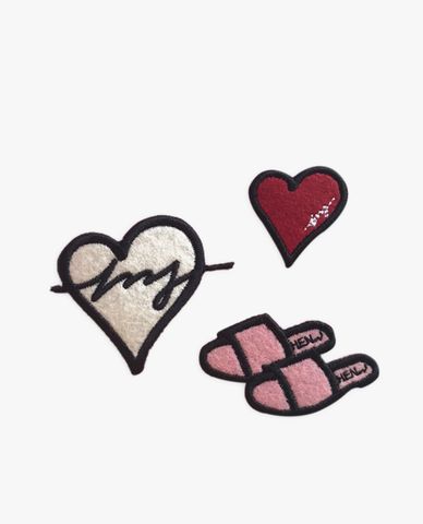  Marhen.J - Set huy hiệu cài túi xách Wappen Heart 