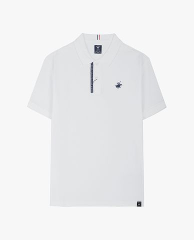  BEVERLY HILLS POLO CLUB - Áo polo nam cổ bẻ tay ngắn phối logo 