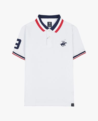  BEVERLY HILLS POLO CLUB - Áo polo nam cổ bẻ tay ngắn trẻ trung 