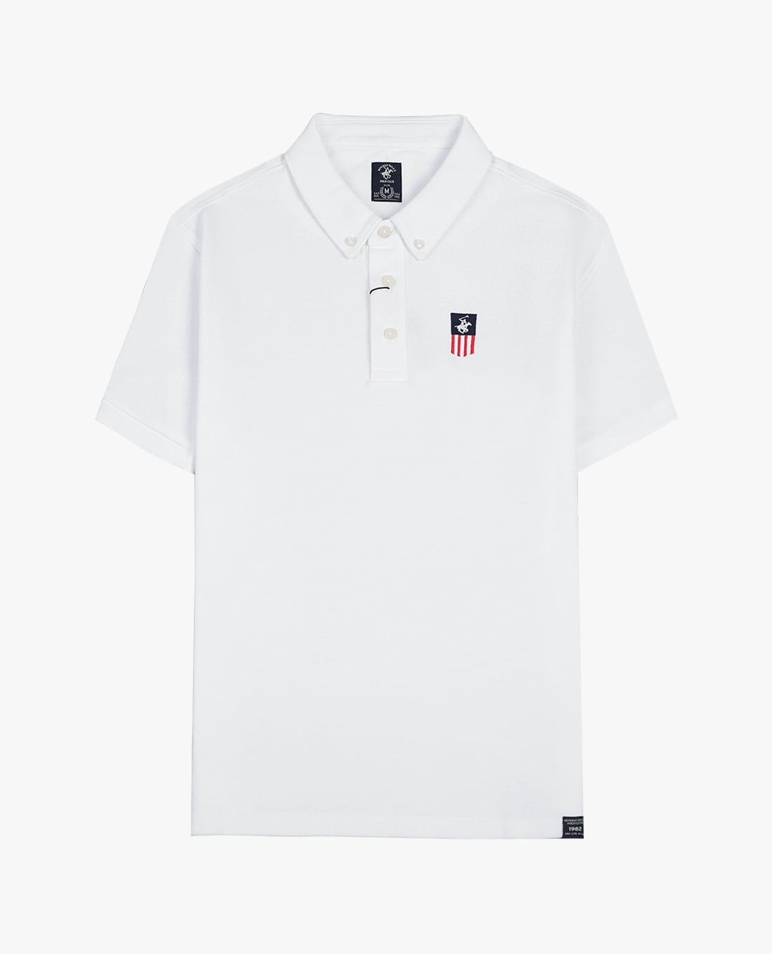 BEVERLY HILLS POLO CLUB - Áo polo nam cổ bẻ tay ngắn trẻ trung