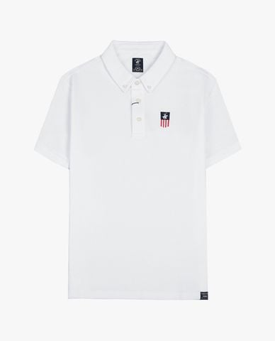  BEVERLY HILLS POLO CLUB - Áo polo nam cổ bẻ tay ngắn trẻ trung 