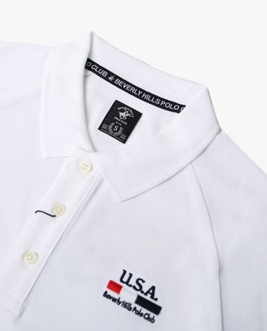  BEVERLY HILLS POLO CLUB - Áo polo nam cổ bẻ tay ngắn trẻ trung 