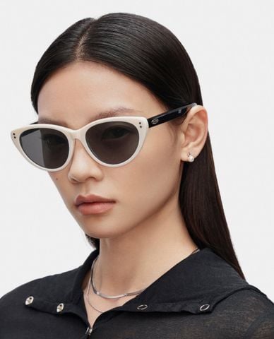  MUJOSH - Kính mát nữ gọng mắt mèo bản vừa hiện đại 