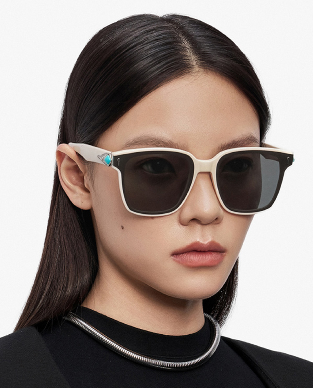 MUJOSH - Kính mát unisex gọng vuông hiện đại