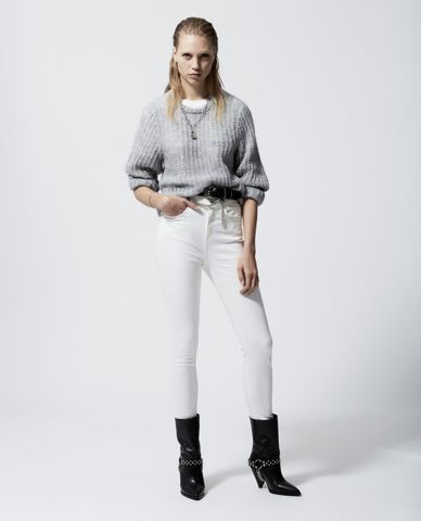  THE KOOPLES - Quần jeans nữ White Vintage 