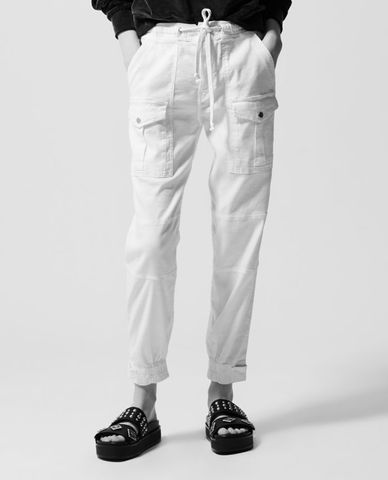  THE KOOPLES - Quần khaki nữ túi hộp Fluid 