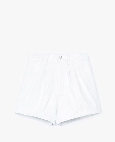  THE KOOPLES - Quần short nữ da Patent Leather 