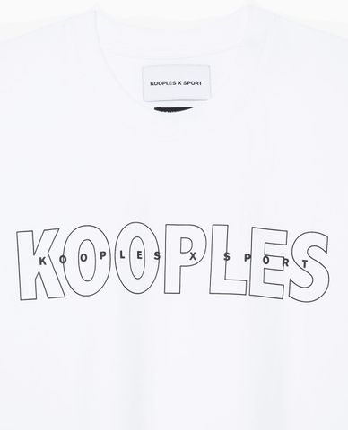 THE KOOPLES - Áo thun nữ cổ tròn tay ngắn Screen Print 