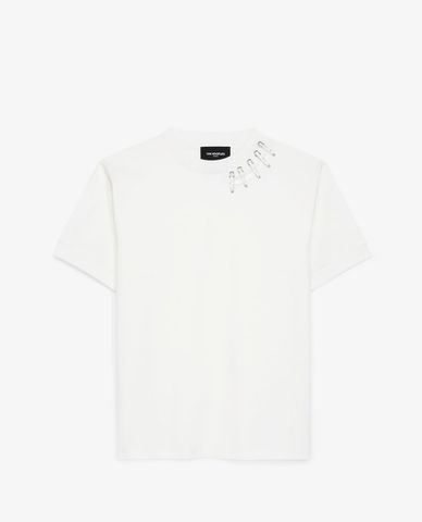  THE KOOPLES - Áo thun nữ cổ tròn ngắn tay Pins 