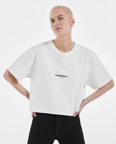  THE KOOPLES - Áo thun nữ phom lửng ngắn tay Vibrant 