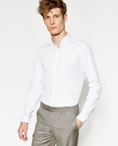  THE KOOPLES - Áo sơ mi nam tay dài Stretch Cotton 