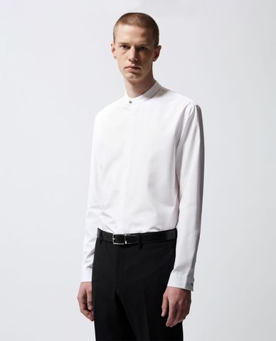  THE KOOPLES - Áo sơ mi nam cổ trụ Full White 