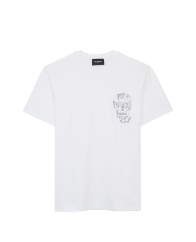  THE KOOPLES - Áo thun nam tay ngắn White Skull 