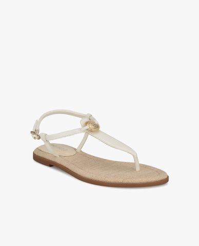  NINE WEST - Giày sandals nữ đế thấp dáng xỏ phối khuy kim loại Dayna 