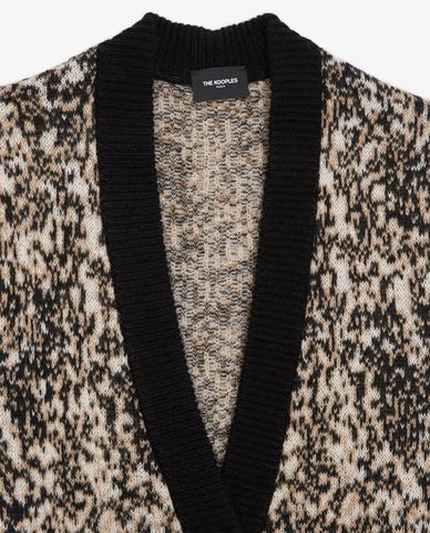  THE KOOPLES - Áo khoác cardigan nữ Leopard Print 