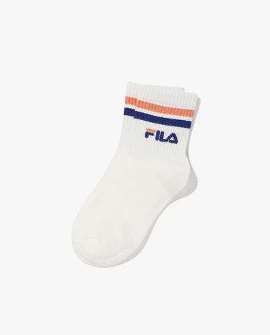  FILA - Vớ cổ cao unisex kẻ sọc hiện đại 
