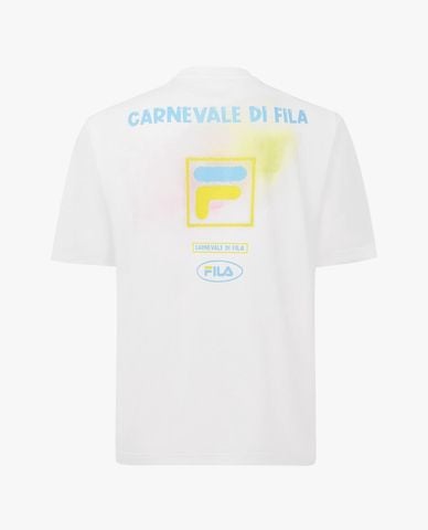  FILA - Áo thun unisex ngắn tay hiện đại 