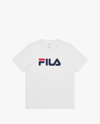  FILA - Áo thun unisex cổ tròn tay ngắn Regular Logo 