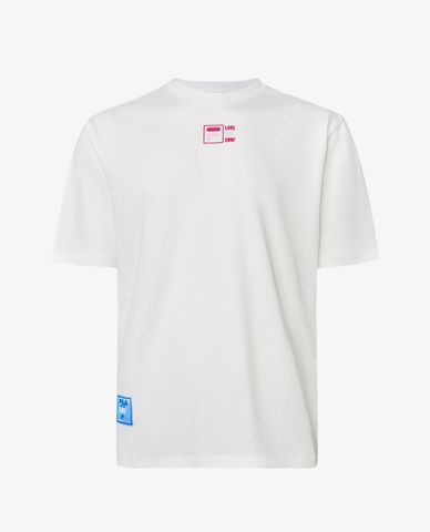  FILA - Áo thun unisex cổ tròn tay ngắn hiện đại Carnevale 