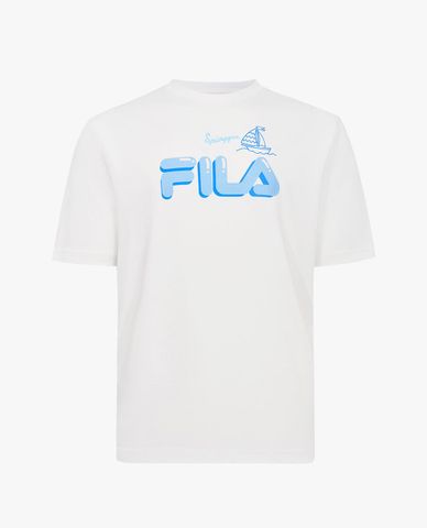  FILA - Áo thun unisex cổ tròn tay ngắn Carnevale 