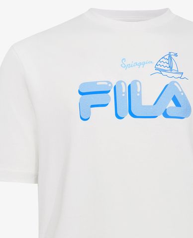  FILA - Áo thun unisex cổ tròn tay ngắn Carnevale 