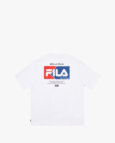  FILA - Áo thun unisex cổ tròn tay ngắn Heritage Loose Fit Logo 